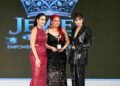 Azia, founder of Blush & Muse, with Malaika Arora and Akita Sharma at Narifirst Season 3, Goa