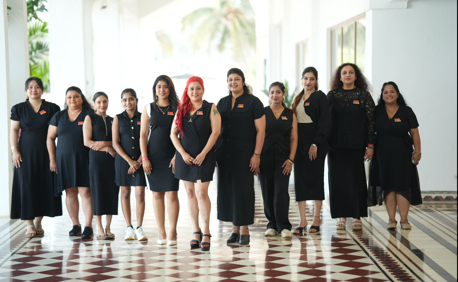Members of the BlushX Club backstage at Narifirst- Jewel of India Season 3, Goa