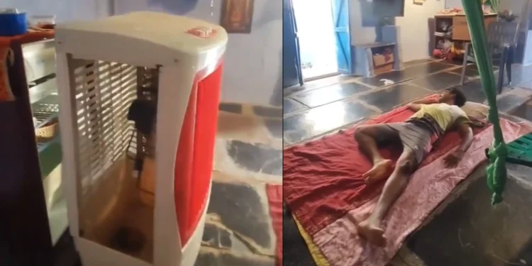 Desi Jugaad Cooler Using Plastic Bottles Goes Viral