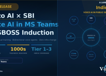 Vozzo AI Deploys Voice AI Agents Inside Microsoft Teams for SBI’s SBOSS Trainee Induction Programme, A First for Indian Public Sector Banking