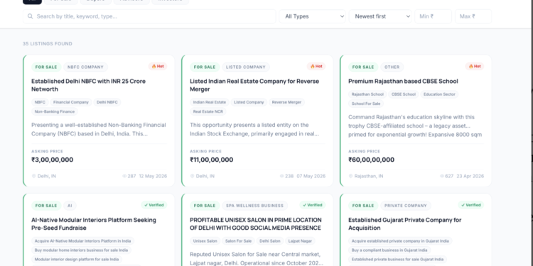 MergeDeck- An Indian Marketplace Where Business Deals Actually Get Done