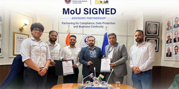The Northern Council of ICAI Signs MoU with NoSky to Push Compliance-Led Business Continuity and Data Protection