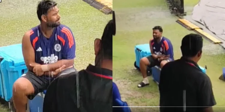 Rishabh Pant’s Funny Rain Response Goes Viral Among Cricket Fans