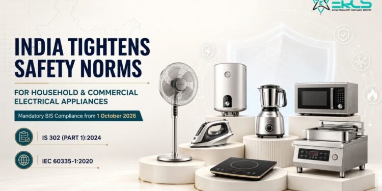 India Tightens Safety Norms for Household & Commercial Electrical Appliances: What It Means for Buyers and Sellers