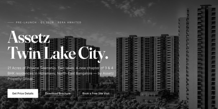Assetz Twin Lake City Puts Lake-Side, Open-Space Living at the Heart of 3 & 4 BHK Homes in Horamavu